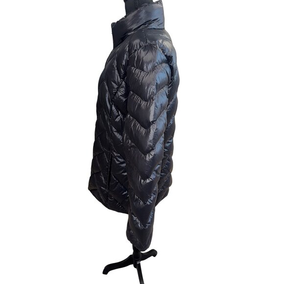 London Fog Goose Down Lightweight Packable Puffer Coat Jacket L Winter Travel - Picture 3 of 10